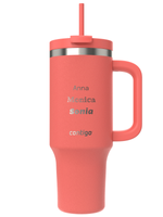 Becher mit Thermalwasser mit Gravur Streeterville Tumbler 1200 ml - Coral