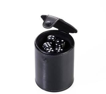 Kubek na kostki do gry WÜRFEL TO GO Troika - Czarny