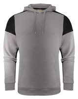 Two-tone Prime Hoodie sweatshirt by Printer - Gray - Black.