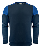 Two-tone Prime Crewneck sweatshirt by Printer brand - Navy blue - light blue.