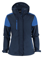 Zweifarbige gefütterte Softshelljacke Prime Padded Softshell Lady von Printer - Dunkelblau - Blau.