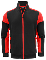 Reißverschluss-Sweatshirt Prime Sweatvest von der Marke Printer - Schwarz – Rot