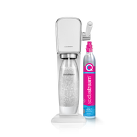 Saturator do wody gazowanej SodaStream ART + butelka + nabój CO2- Biały