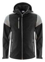 Softshell mit abnehmbarer Kapuze Prime Softshell von der Marke Printer - Schwarz - Grau