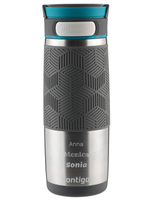 Personalisierbarer thermobecher Contigo Transit (Metra) 470ml - Silber