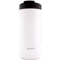Thermal coffee mug 2-in-1 Dr.Bacty Notus 360 ml - white.