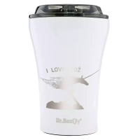 Kubek do kawy wielorazowy Dr.Bacty Apollo 227 ml - Łódź - biały