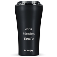 Ceramic-coated thermal Coffee Mug Dr.Bacty Apollo 2.0 360 ml - Black Matt