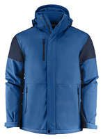 Zweifarbige gefütterte Softshelljacke Prime Padded Softshell von Printer - Blau - Dunkelblau.