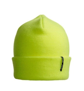 Dzianinowa czapka marki ID, Fluorescent żółty